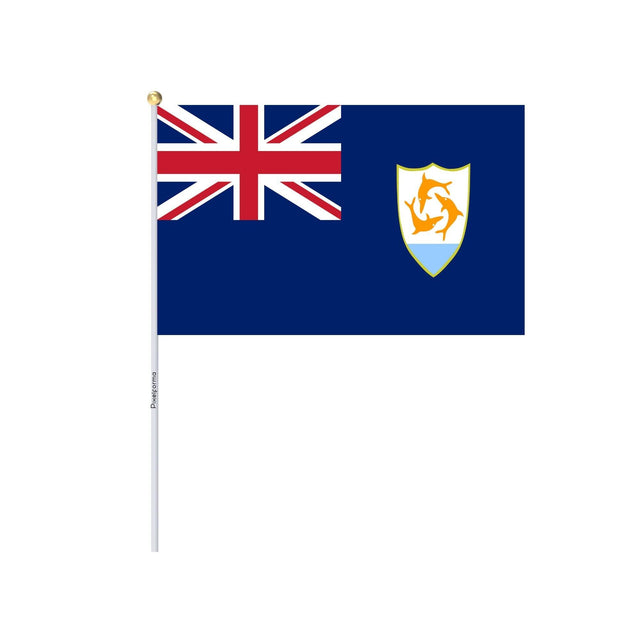 Mini Drapeau d'Anguilla en plusieurs tailles 100 % polyester - Pixelforma