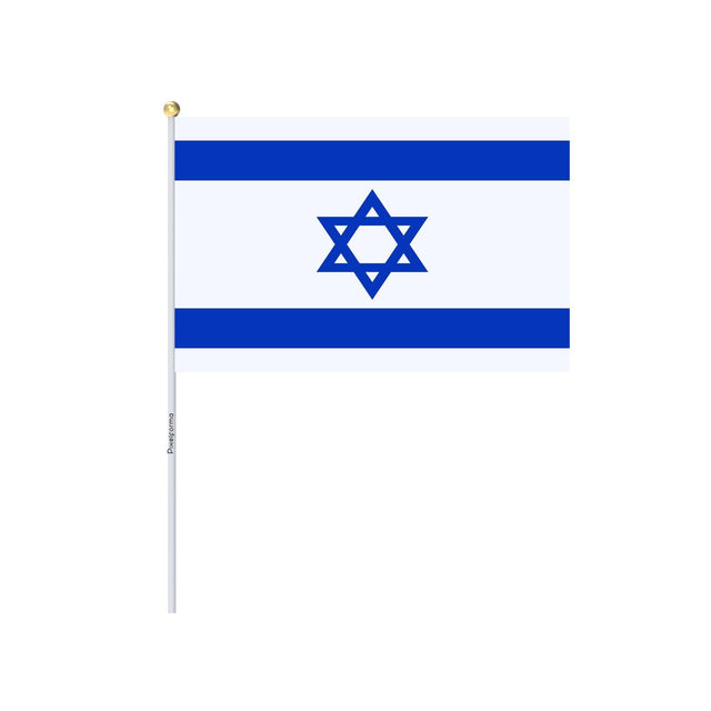 Mini Drapeau d'Israël en plusieurs tailles 100 % polyester - Pixelforma