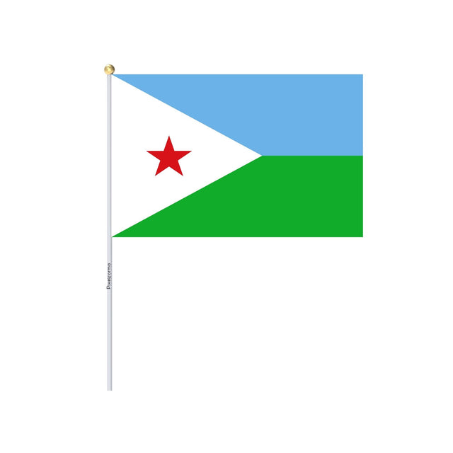 Mini Flag of Djibouti in several sizes 100% polyester - Pixelforma