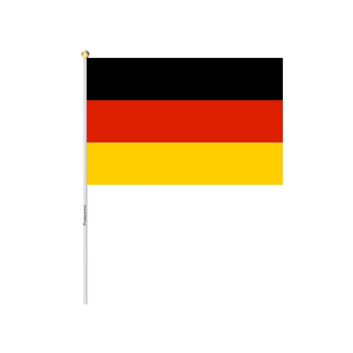 Mini Drapeau de l'Allemagne en plusieurs tailles 100 % polyester - Pixelforma