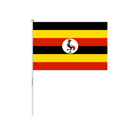 Mini Drapeau de l'Ouganda en plusieurs tailles 100 % polyester - Pixelforma