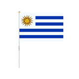 Mini Drapeau de l'Uruguay en plusieurs tailles 100 % polyester - Pixelforma