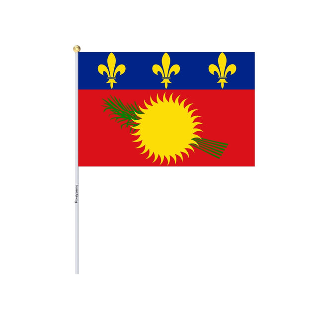 Mini Flag of Guadeloupe 2 in several sizes 100% polyester - Pixelforma