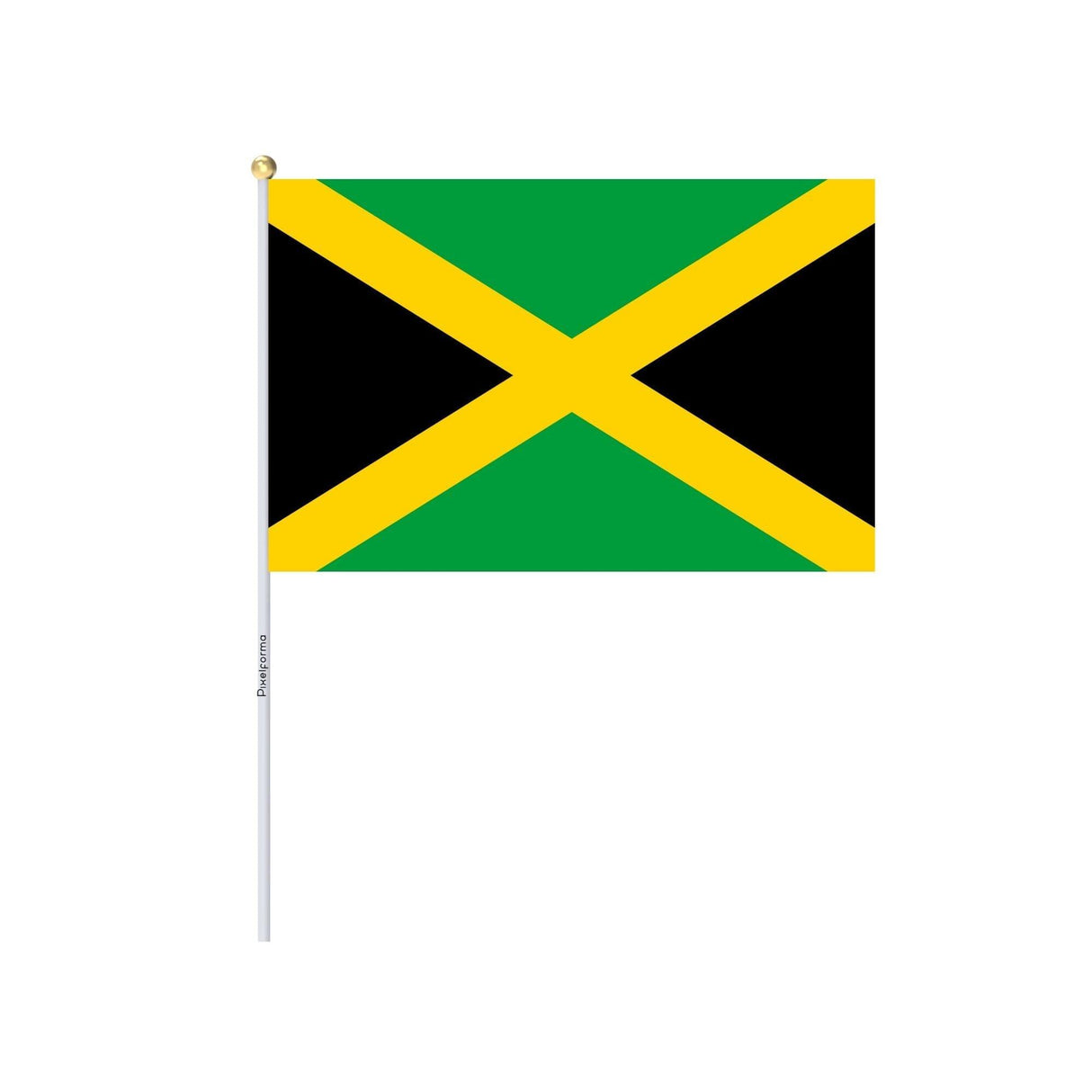 Mini Drapeau de la Jamaïque en plusieurs tailles 100 % polyester - Pixelforma