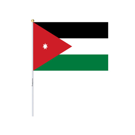 Mini Flag of Jordan in Multiple Sizes 100% Polyester - Pixelforma