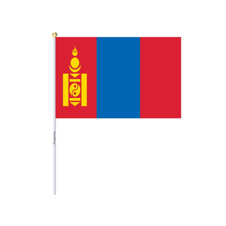 Mini Drapeau de la Mongolie en plusieurs tailles 100 % polyester - Pixelforma