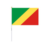 Mini Drapeau de la république du Congo en plusieurs tailles 100 % polyester - Pixelforma