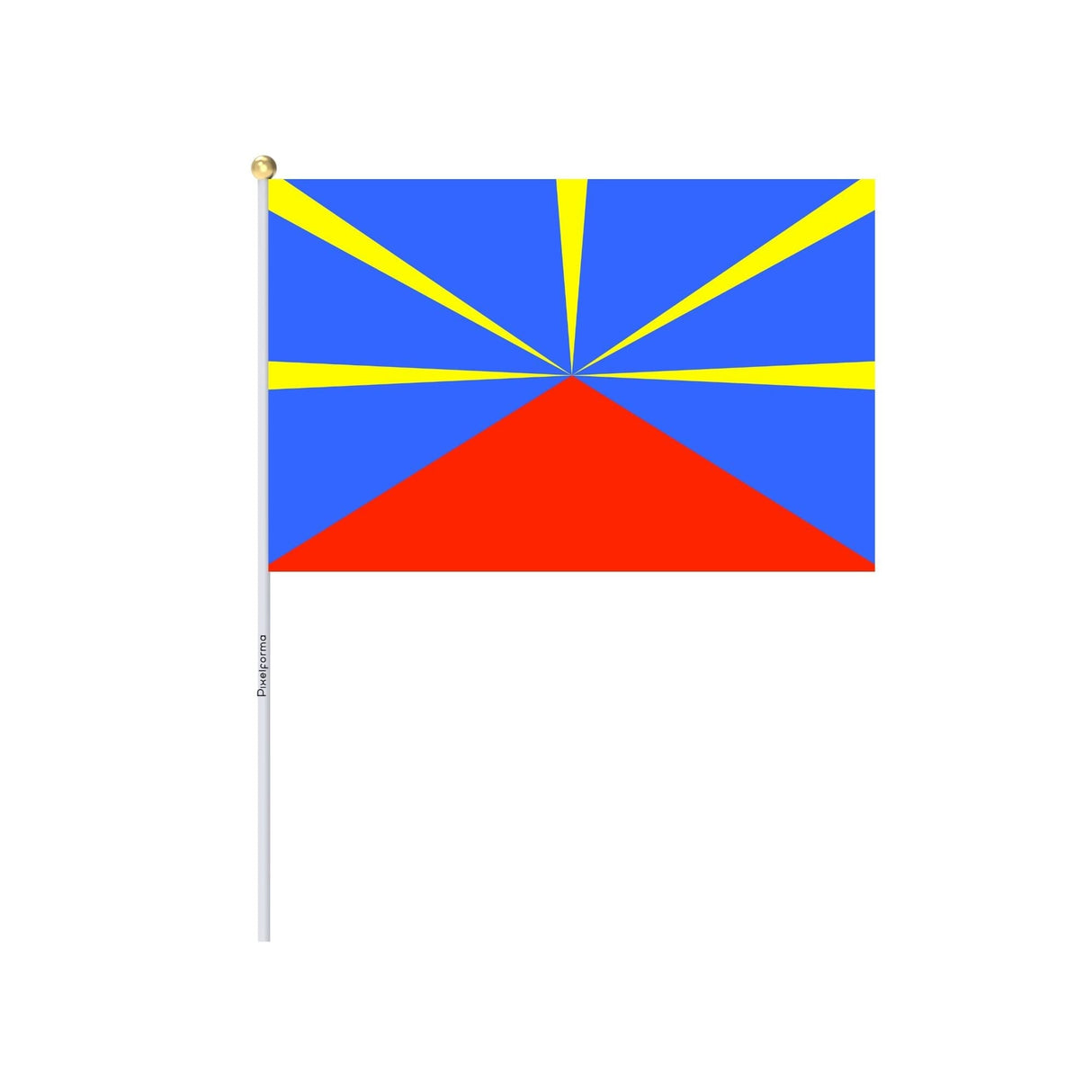Mini Reunion Flag in several sizes 100% polyester - Pixelforma