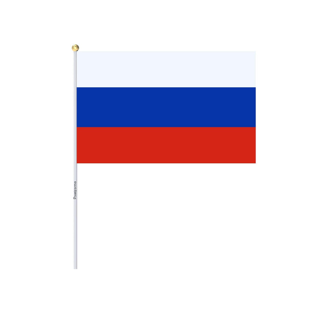 Mini Drapeau de la Russie en plusieurs tailles 100 % polyester - Pixelforma