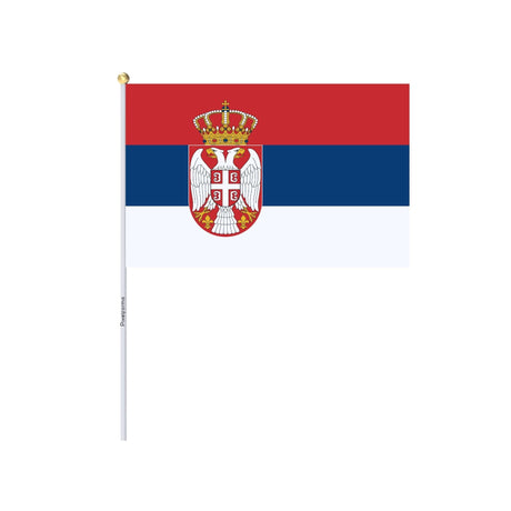 Mini Flag of Serbia in Multiple Sizes 100% Polyester - Pixelforma