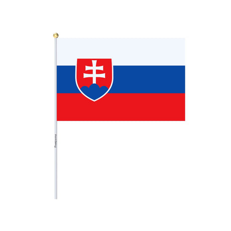 Mini Flag of Slovakia in several sizes 100% polyester - Pixelforma