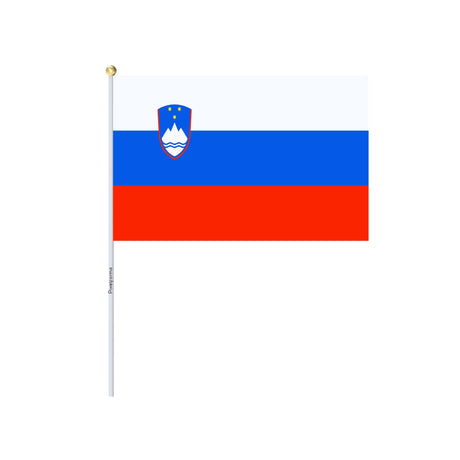 Mini Flag of Slovenia in Multiple Sizes 100% Polyester - Pixelforma