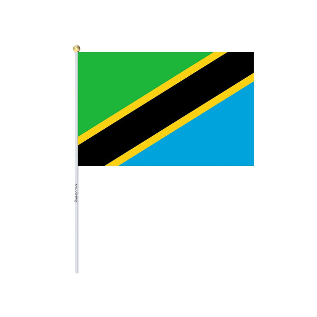 Mini Tanzania Flag in Multiple Sizes 100% Polyester - Pixelforma