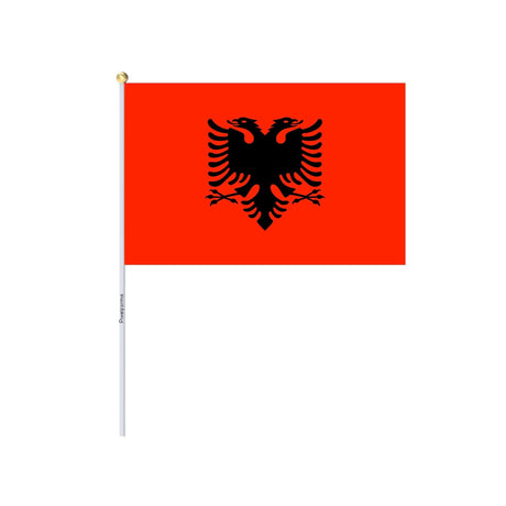Mini Albania Flag in Multiple Sizes 100% Polyester - Pixelforma