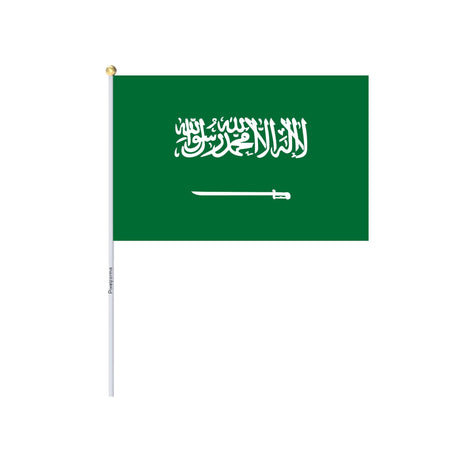 Mini Flag of Saudi Arabia in Multiple Sizes 100% Polyester - Pixelforma