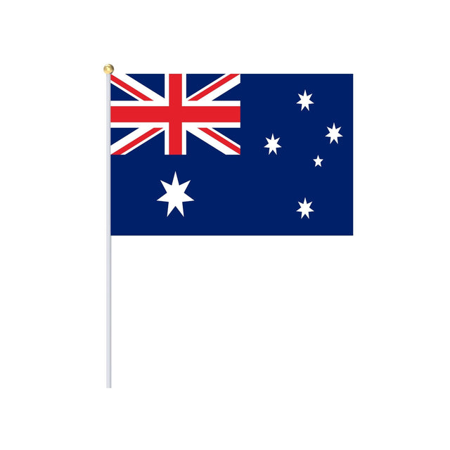 Mini Australia Flag in Multiple Sizes 100% Polyester - Pixelforma