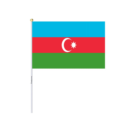 Mini Flag of Azerbaijan in Multiple Sizes 100% Polyester - Pixelforma