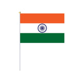 Mini Flag of India in Multiple Sizes 100% Polyester - Pixelforma