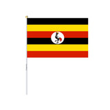 Mini Uganda Flag in Multiple Sizes 100% Polyester - Pixelforma
