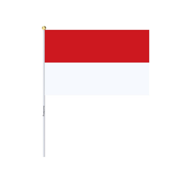 Mini Drapeau de Monaco en plusieurs tailles 100 % polyester - Pixelforma