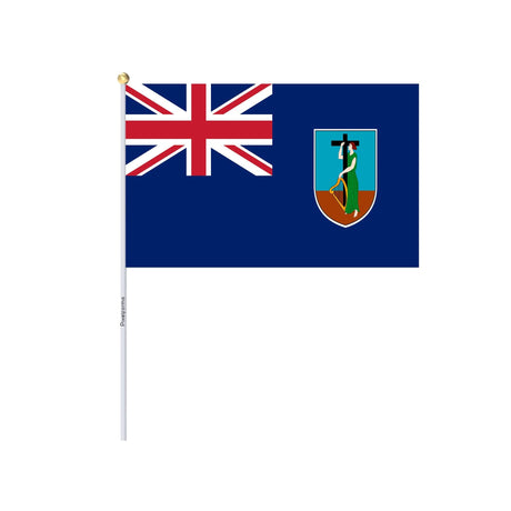 Mini Montserrat Flag in Multiple Sizes 100% Polyester - Pixelforma