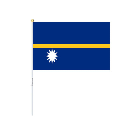 Mini Flag of Nauru in Multiple Sizes 100% Polyester - Pixelforma
