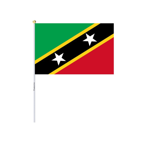 Mini Flag of Saint Kitts and Nevis in Multiple Sizes 100% Polyester - Pixelforma