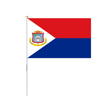 Mini St. Maarten Flag in Multiple Sizes 100% Polyester - Pixelforma