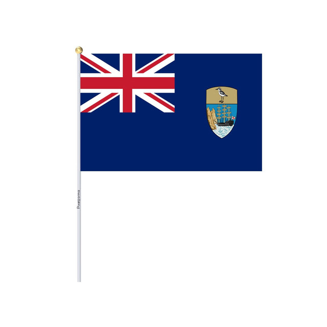 Mini Flag of St. Helena, Ascension and Tristan da Cunha in Multiple Sizes 100% Polyester - Pixelforma