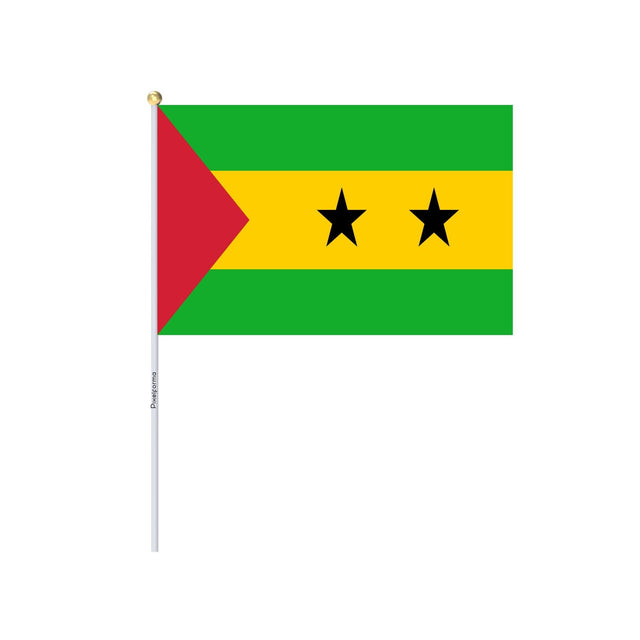 Mini Drapeau de Sao Tomé-et-Principe en plusieurs tailles 100 % polyester - Pixelforma