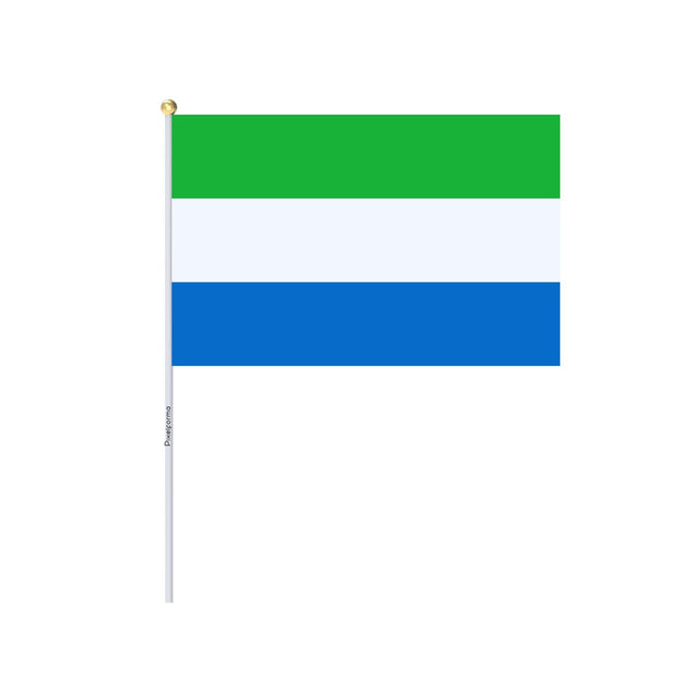 Mini Drapeau de Sierra Leone en plusieurs tailles 100 % polyester - Pixelforma