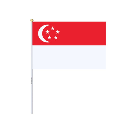 Mini Singapore Flag in Multiple Sizes 100% Polyester - Pixelforma