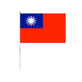 Mini Taiwan Flag in Multiple Sizes 100% Polyester - Pixelforma