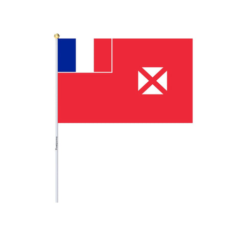 Mini Drapeau de Wallis-et-Futuna en plusieurs tailles 100 % polyester - Pixelforma