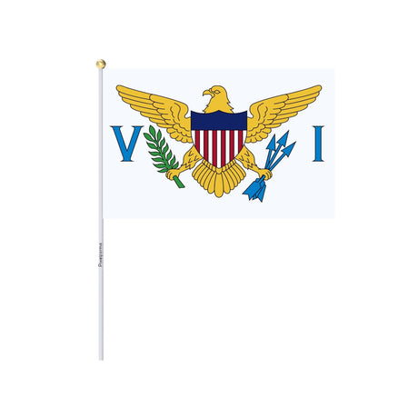 Mini U.S. Virgin Islands Flag in Multiple Sizes 100% Polyester - Pixelforma