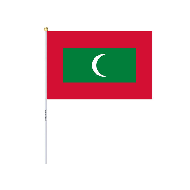 Mini Drapeau des Maldives en plusieurs tailles 100 % polyester - Pixelforma