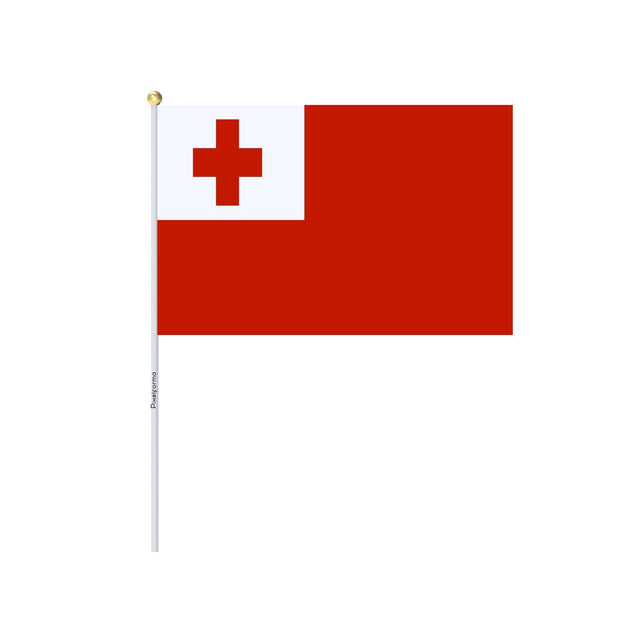 Mini Drapeau des Tonga en plusieurs tailles 100 % polyester - Pixelforma