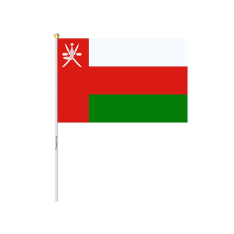 Mini Flag of Oman in Multiple Sizes 100% Polyester - Pixelforma
