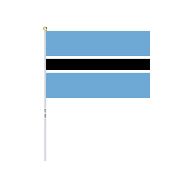 Mini Drapeau du Botswana en plusieurs tailles 100 % polyester - Pixelforma