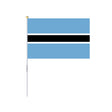Mini Botswana Flag in Multiple Sizes 100% Polyester - Pixelforma