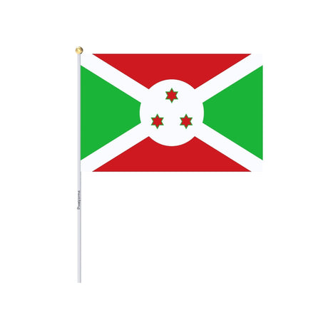 Mini Drapeau du Burundi en plusieurs tailles 100 % polyester - Pixelforma