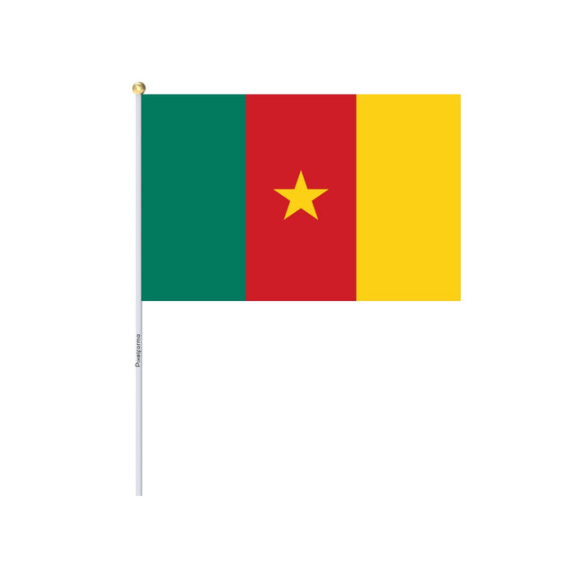 Mini Cameroon Flag in Multiple Sizes 100% Polyester - Pixelforma