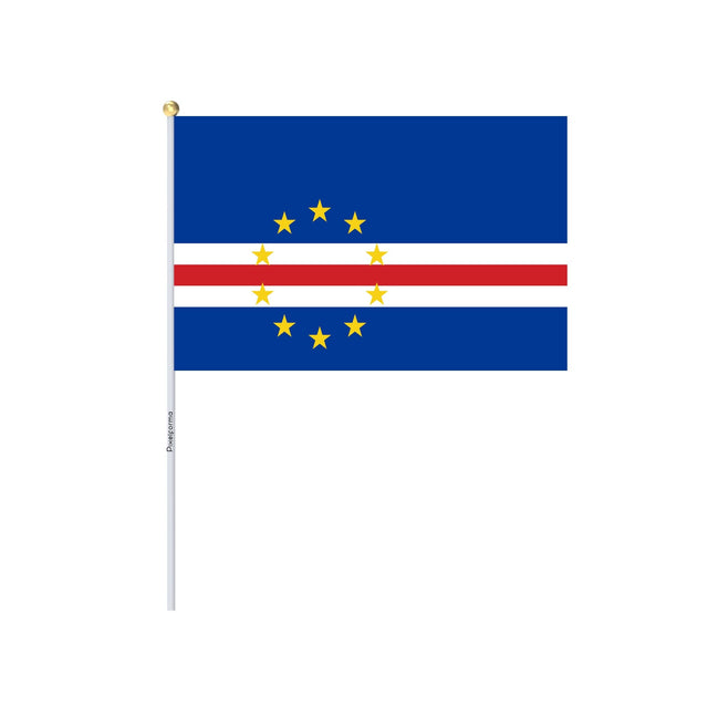 Mini Cape Verde Flag in Multiple Sizes 100% Polyester - Pixelforma