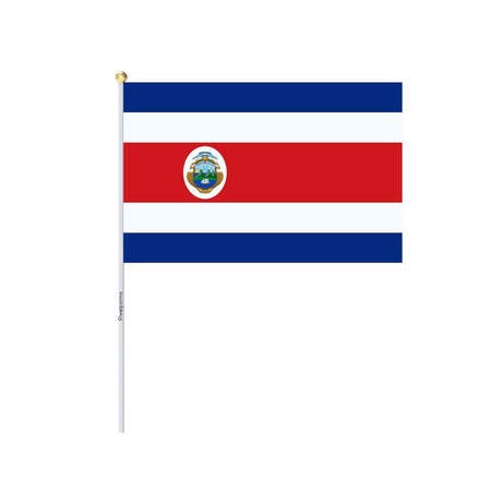 Mini Drapeau du Costa Rica en plusieurs tailles 100 % polyester - Pixelforma