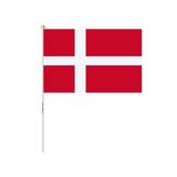 Mini Flag of Denmark in Multiple Sizes 100% Polyester - Pixelforma