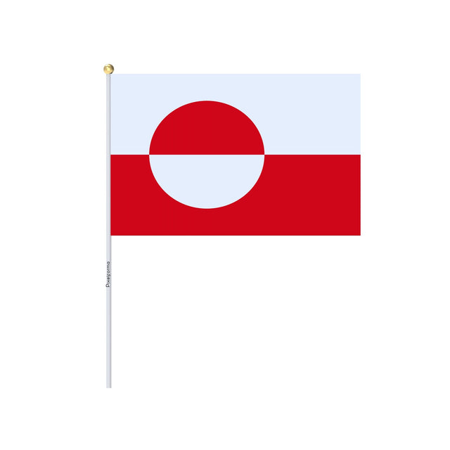 Mini Greenland Flag in Multiple Sizes 100% Polyester - Pixelforma