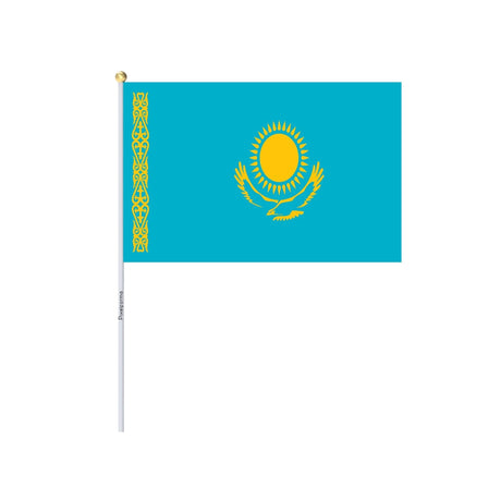 Mini Flag of Kazakhstan in Multiple Sizes 100% Polyester - Pixelforma
