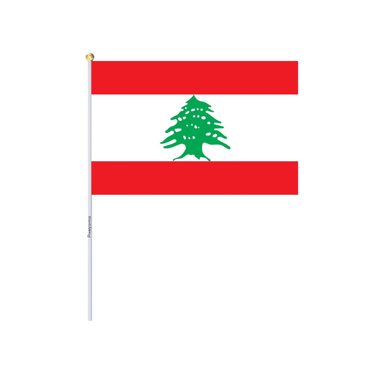 Mini Flag of Lebanon in Multiple Sizes 100% Polyester - Pixelforma
