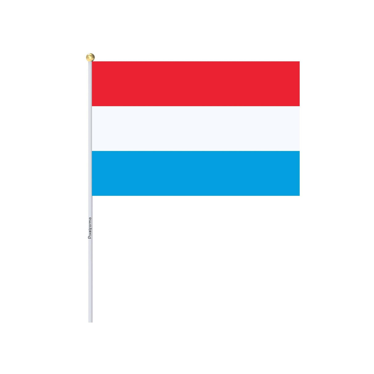 Mini Drapeau du Luxembourg en plusieurs tailles 100 % polyester - Pixelforma