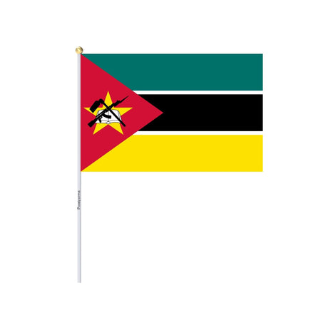 Mini Mozambique Flag in Multiple Sizes 100% Polyester - Pixelforma